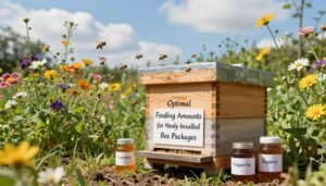 how much to feed a new package colony