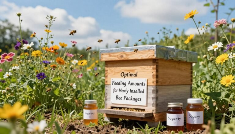 how much to feed a new package colony