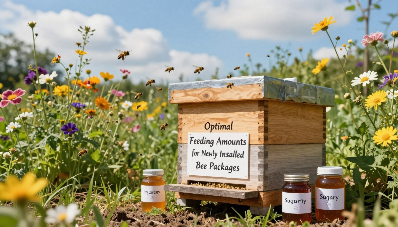 how much to feed a new package colony