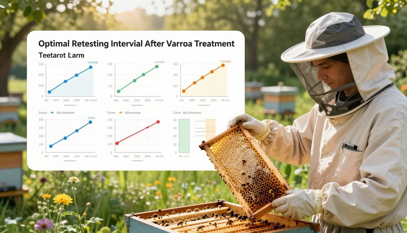 how soon to retest after varroa treatment