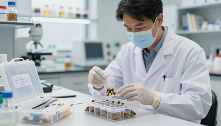 how to bag and send bee samples to a lab