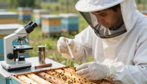 how to collect a bee disease sample for testing