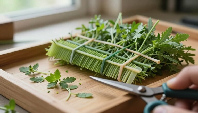 how to cut and rubber-band wild comb into frames