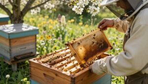 how to encourage straight comb in a new hive