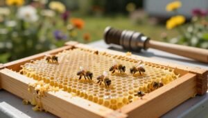 how to get bees to draw out plastic foundation