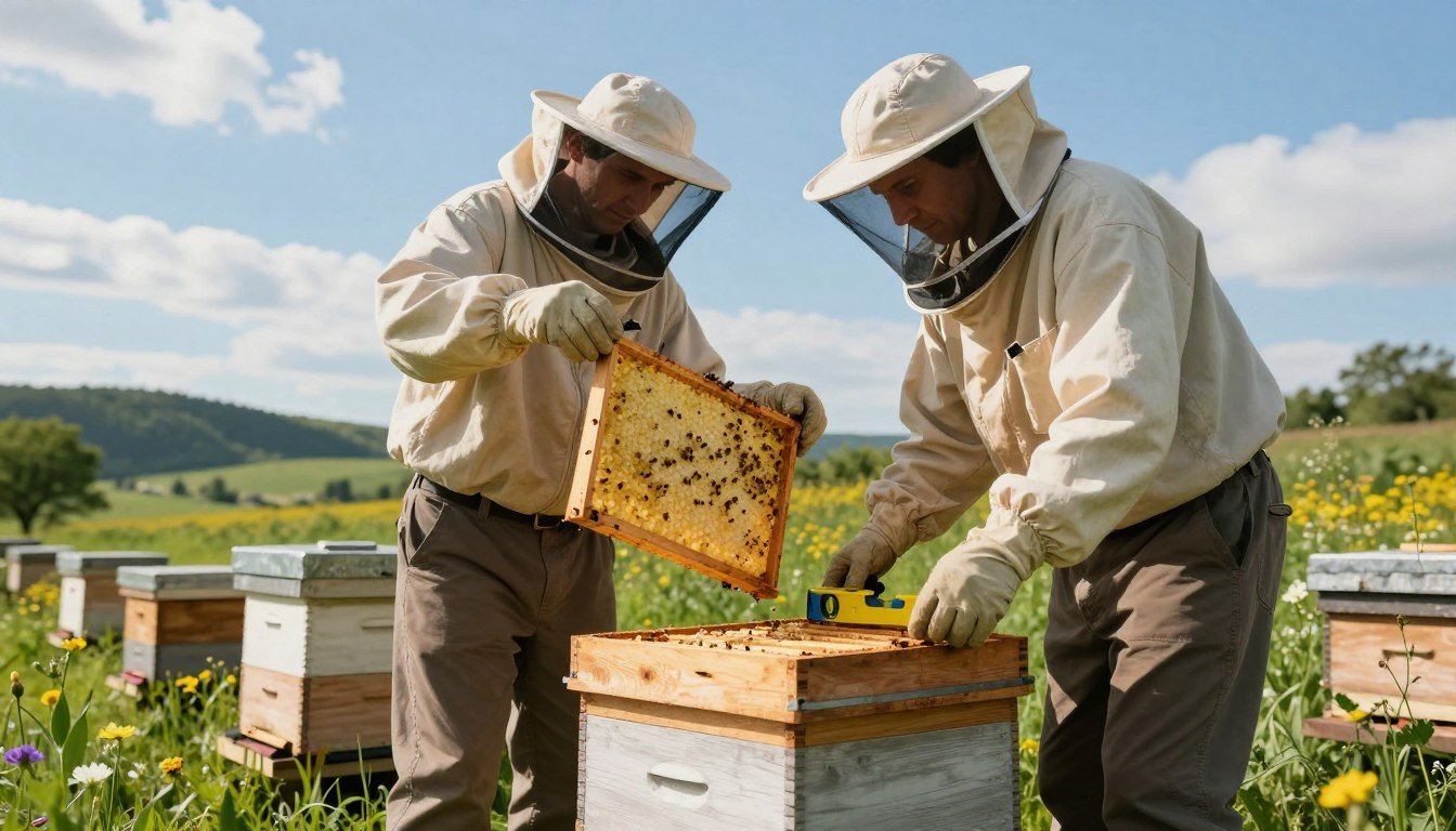 how to level a hive stand for a new nuc