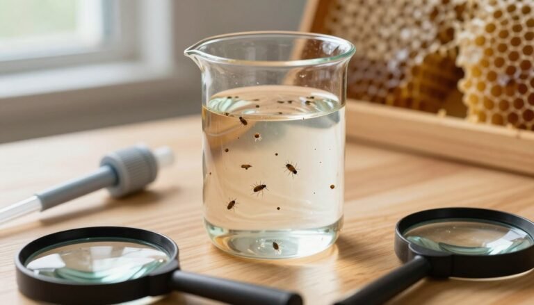 how to read an alcohol wash mite count