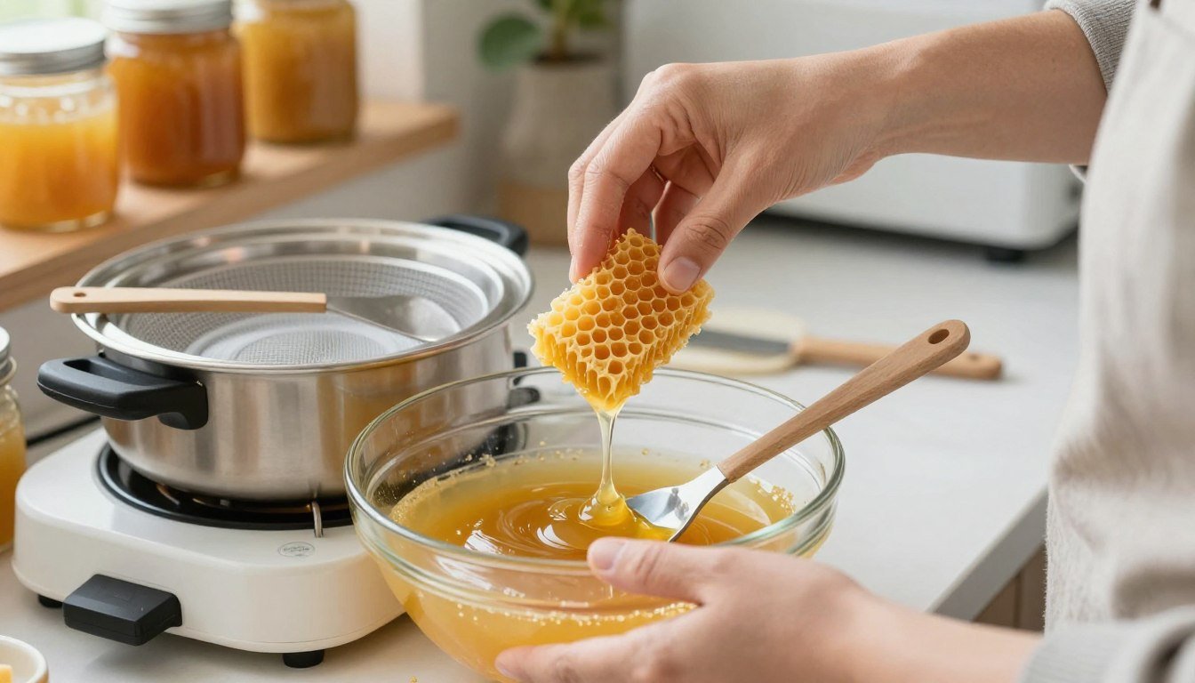 how to recycle old beeswax comb safely