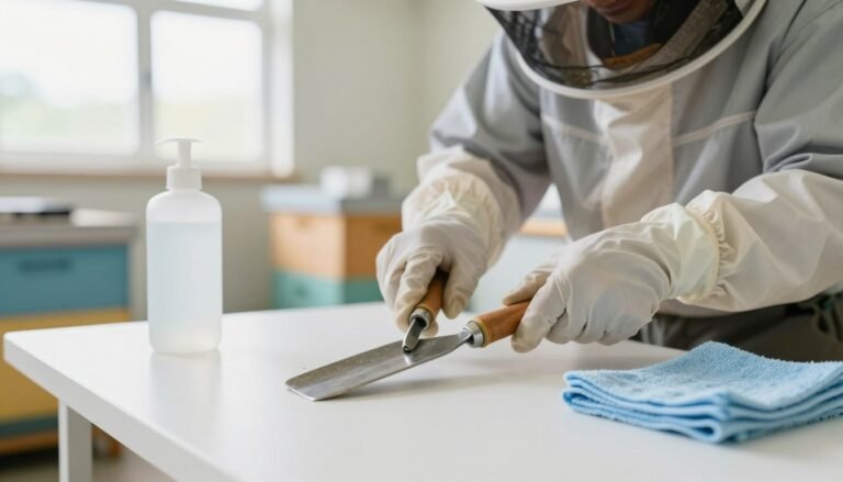 how to sanitize hive tools between colonies