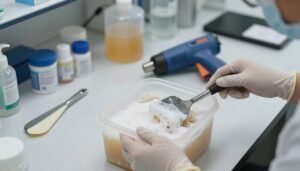 how to skim wax and foam after extraction