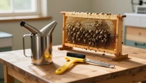 how to sterilize hive tools with flame