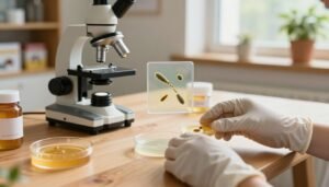 how to test for nosema spores at home