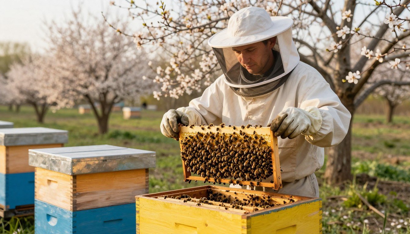 installing package bees in cold spring weather