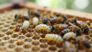 larval discoloration in bee brood