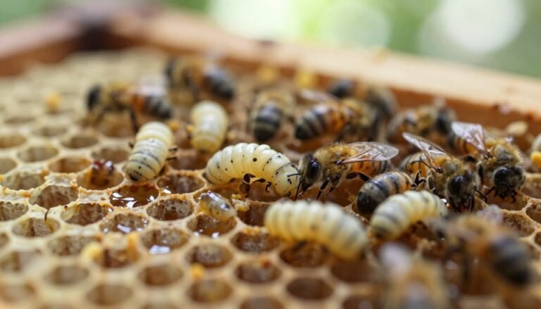 larval discoloration in bee brood