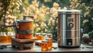 manual vs electric honey extractor