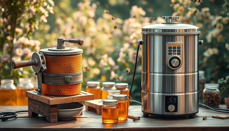 manual vs electric honey extractor