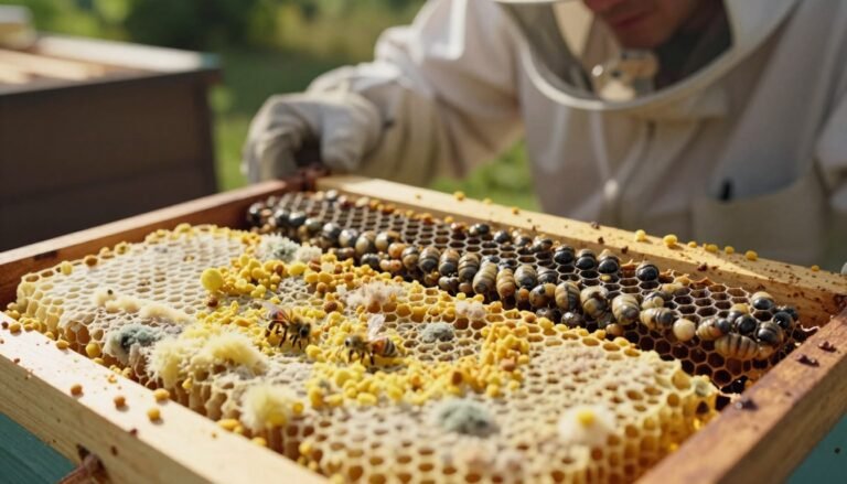 moldy pollen vs diseased brood