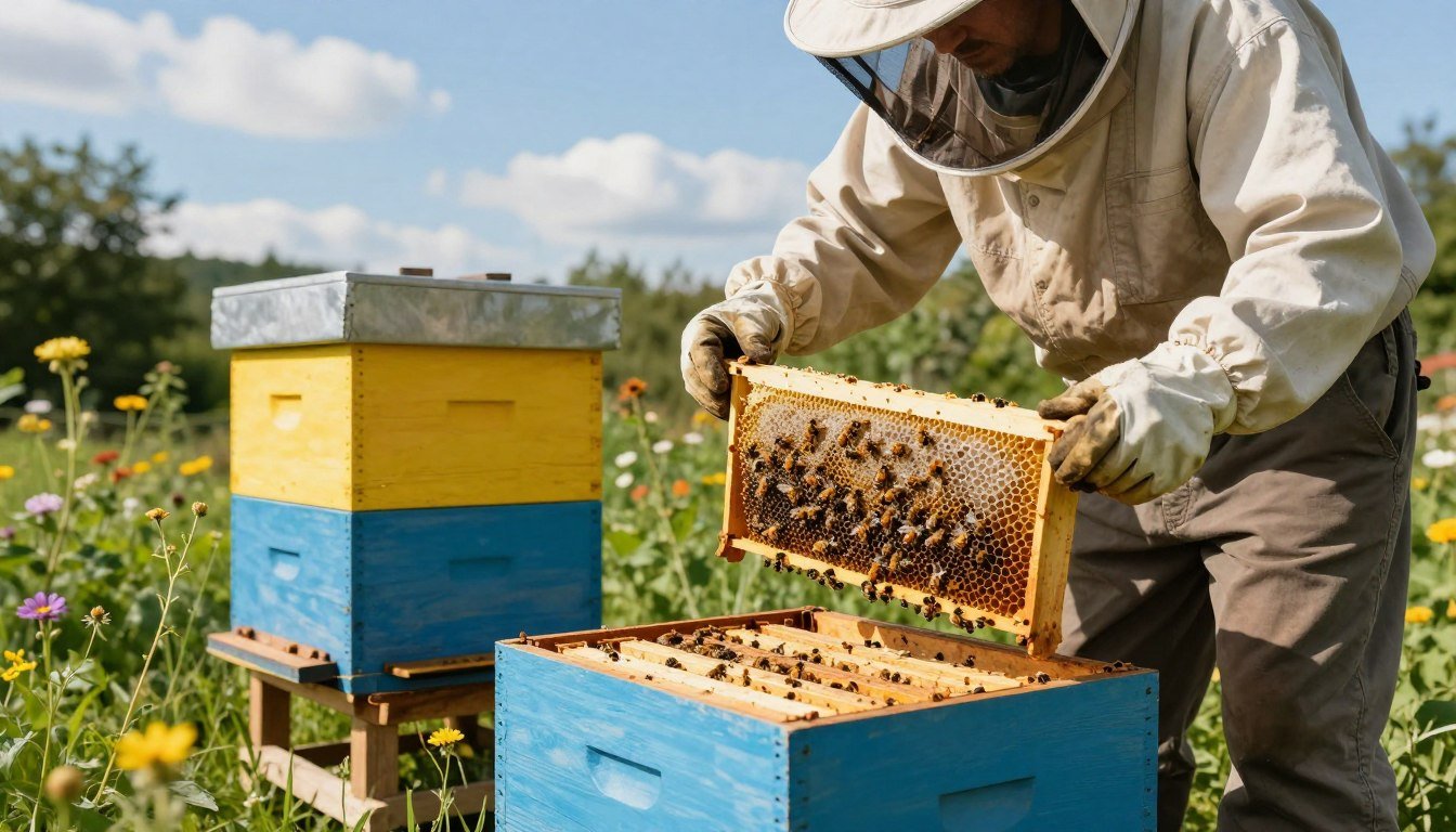 moving a nuc into a full hive box
