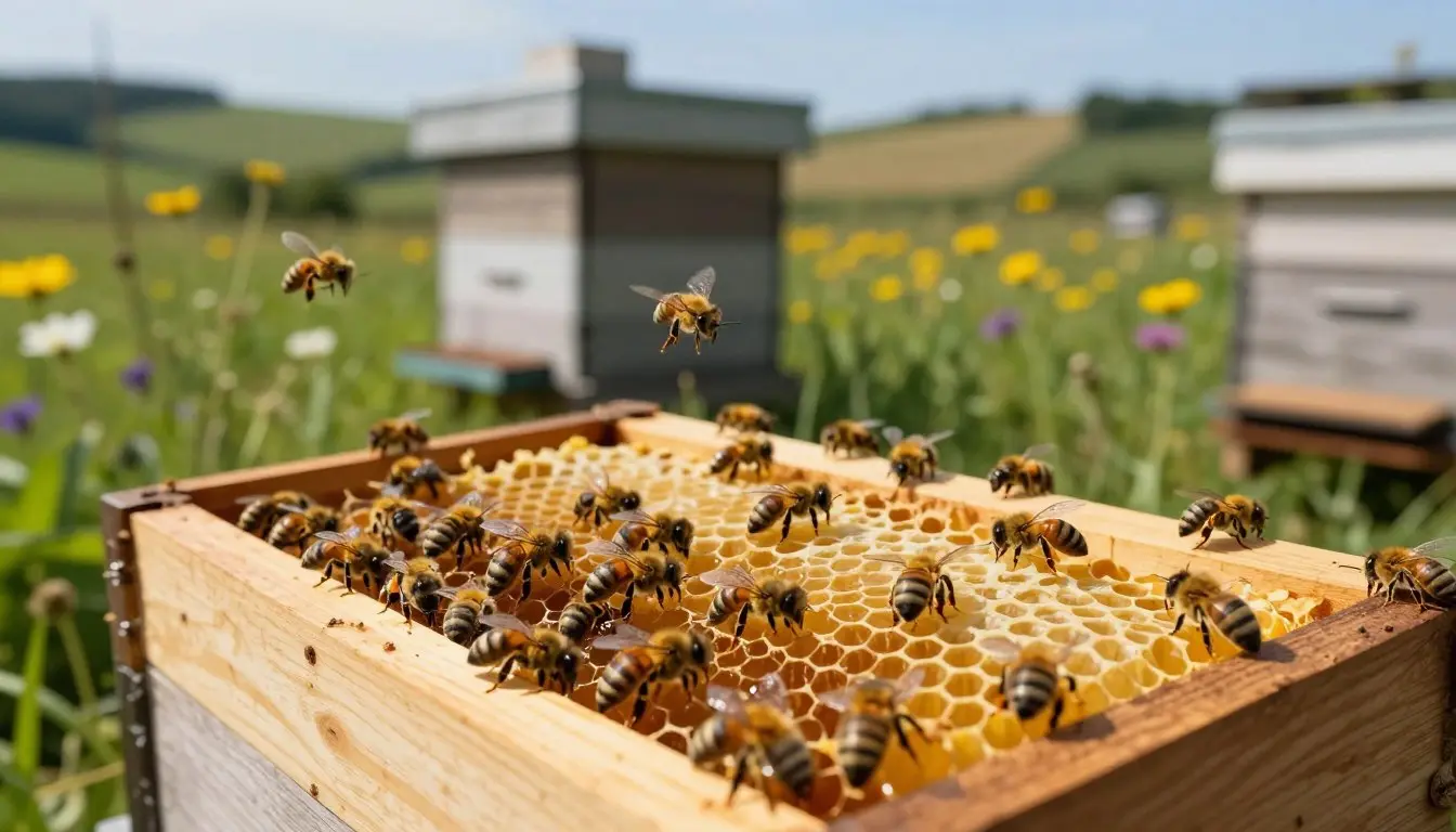 package bees with foundationless frames