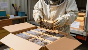 packaging live bees for local pickup safely