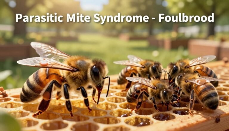 parasitic mite syndrome vs foulbrood