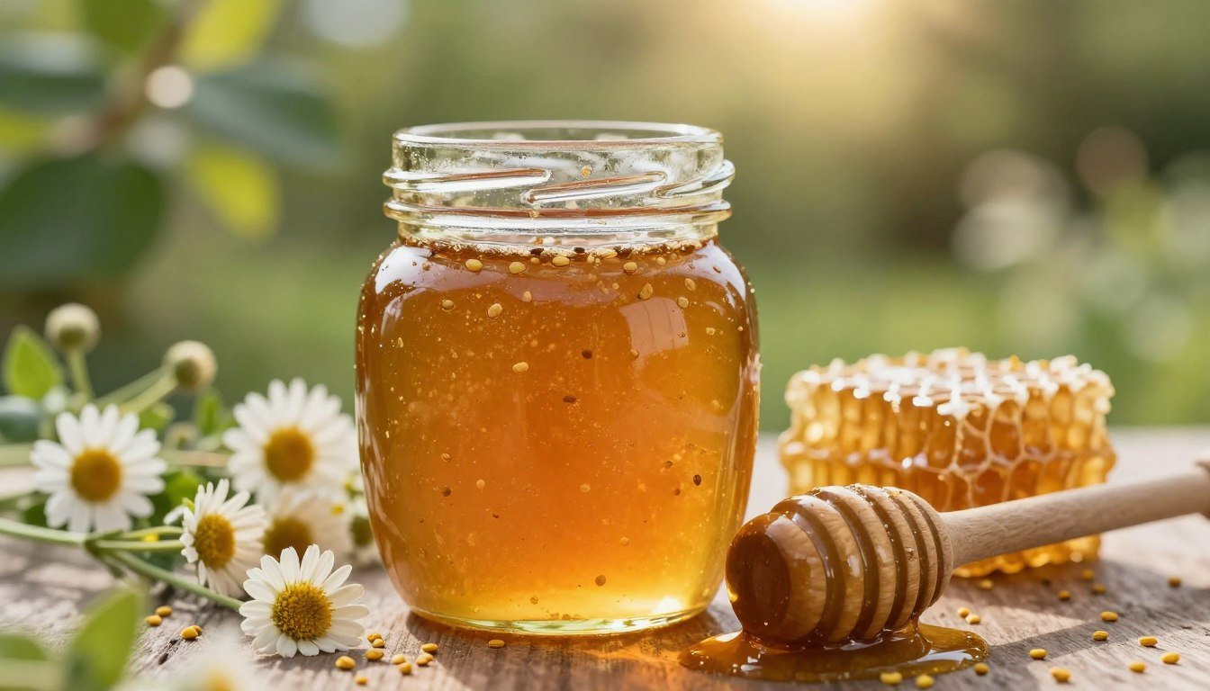 pollen content in unfiltered honey