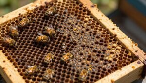 poor brood pattern from bad queen vs disease