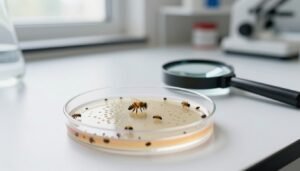 post-treatment varroa mite count