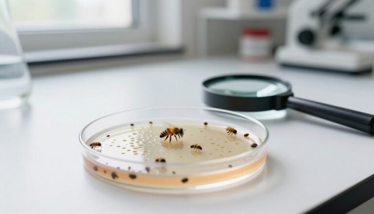 post-treatment varroa mite count