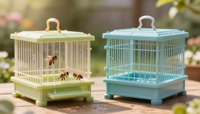 push-in cage vs standard queen introduction cage