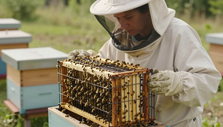 queen introduction with a push-in cage step by step