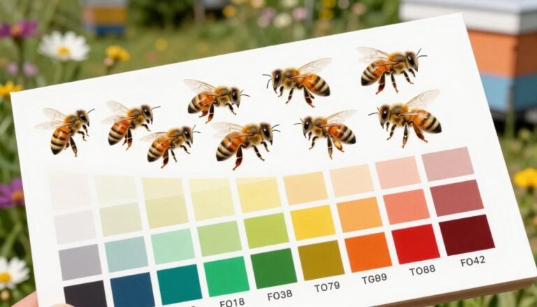 queen marking color chart by year