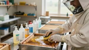 sanitizing honey extractors after sick colonies