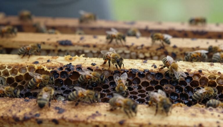 sour brood smell in a hive