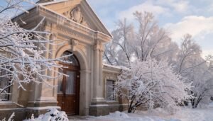 upper entrance vs lower entrance in winter