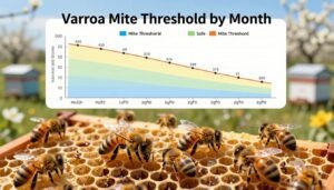 varroa mite threshold by month