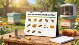 varroa monitoring calendar for backyard beekeepers