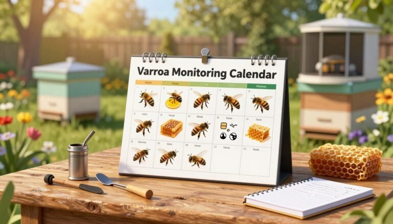 varroa monitoring calendar for backyard beekeepers