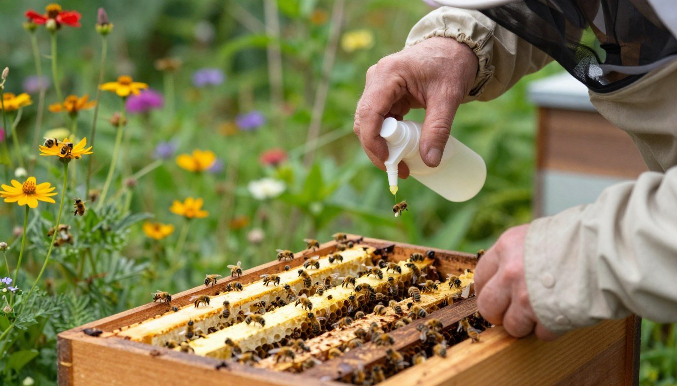 varroa treatment after making a split