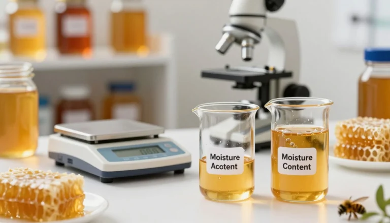 water activity in honey vs moisture content