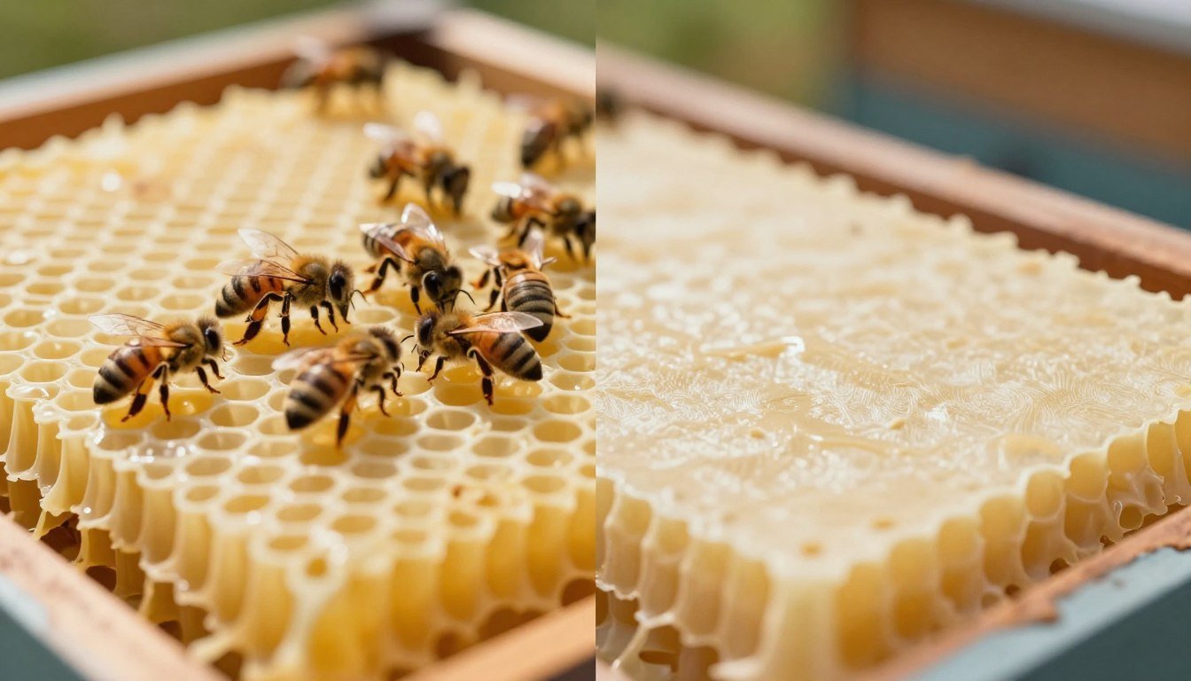 waxed plastic foundation vs unwaxed plastic foundation