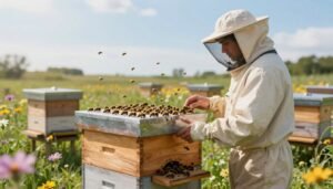 what to do if package bees cluster outside the hive