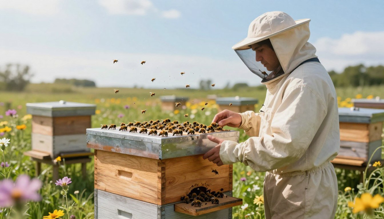 what to do if package bees cluster outside the hive