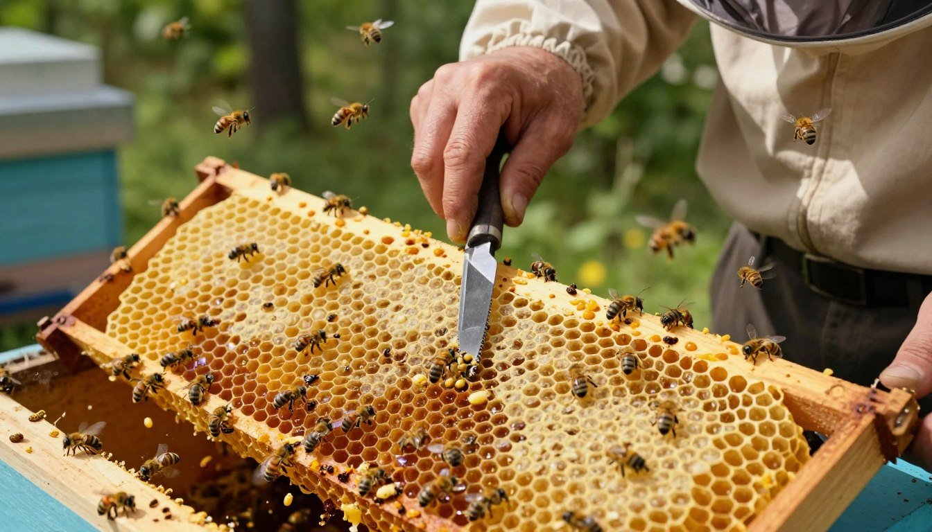 when to cut out drone comb