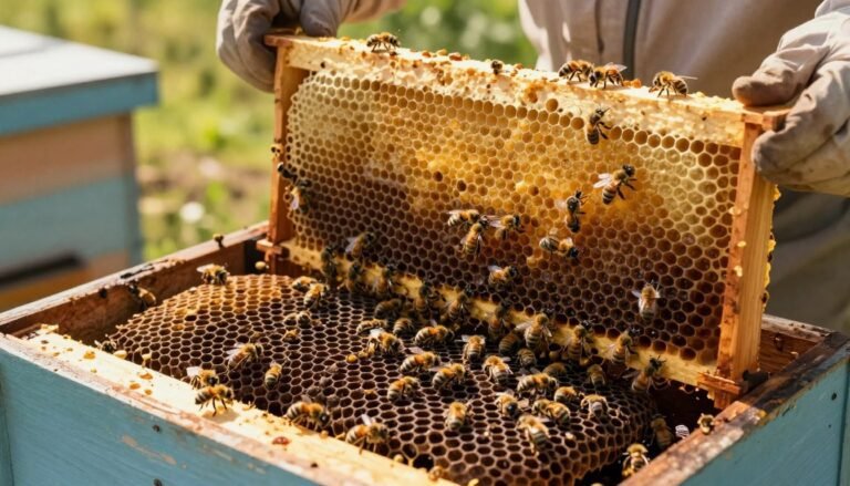 when to rotate dark brood comb out of a hive