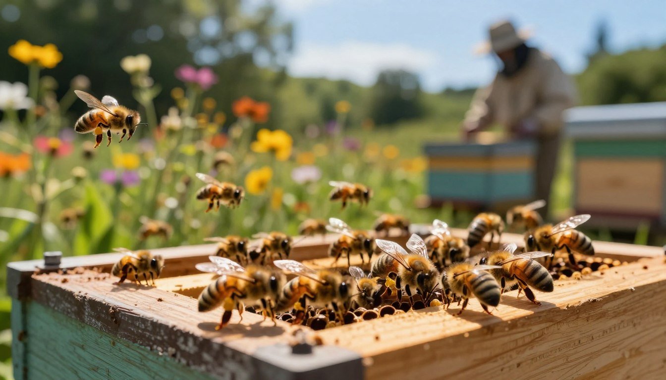 why package bees abscond