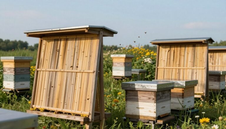 windbreak panels for open apiaries