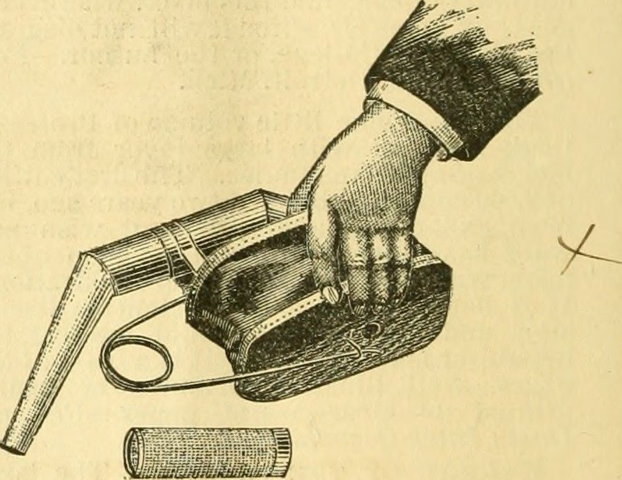 1877 American Bee Journal advertisement for the Excelsior bee smoker