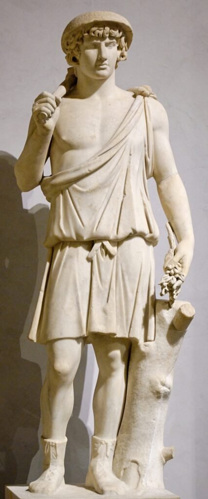 Ancient Roman marble statue traditionally identified since the 17th century as the god Aristaeus, Louvre Museum